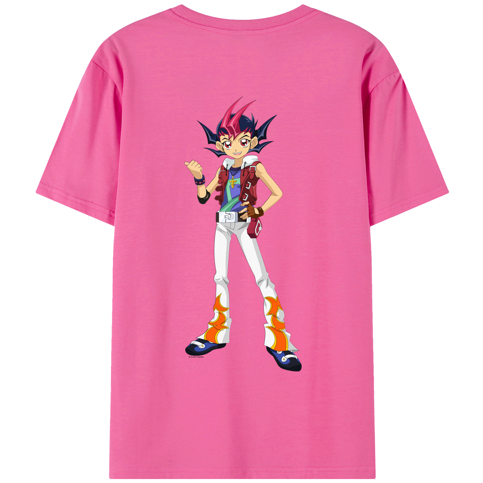 （画像用） 遊☆戯☆王 Yu-Gi-Oh! レディース半袖Tシャツ(バックプリント)